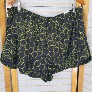 Women's New Athletic Shorts Size XXL Black Neon Green  Sports Illustrated